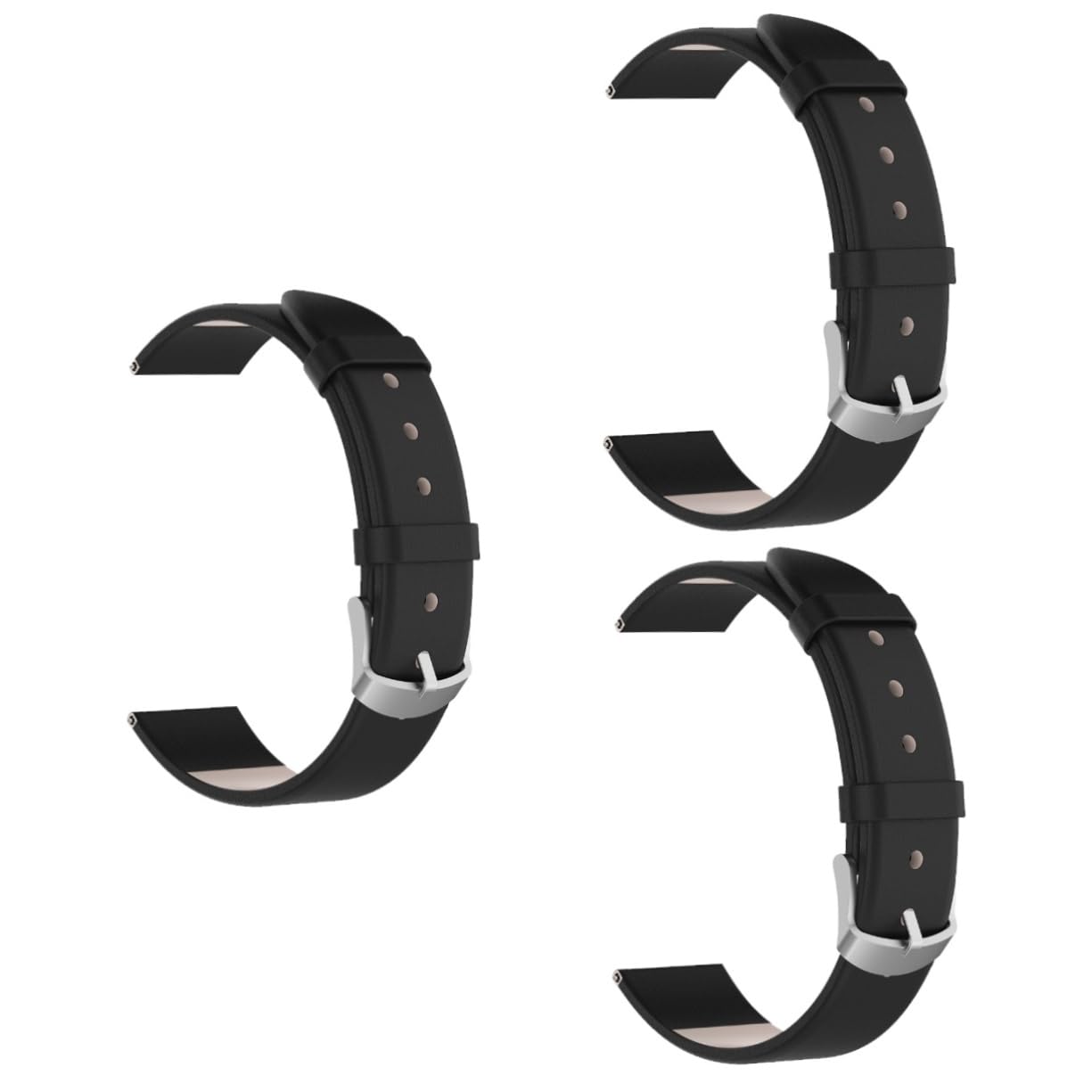 HOMSFOU 2st Smartwatch-armband Lederband Uhrarmband Smartwatch-zubehör Uhrenarmbänder Aus Leder Uhrenarmband Aus Riemen Uhr 46mm Armband Herrenbands Ersatz Fitness Intelligent