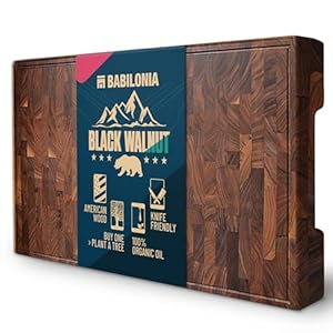 XXL Blackwalnut Butcher block for kitchen 1,7” chopping block