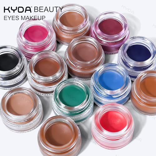 Delineador en gel KYDA negro duradero resistente al agua miniatura 7