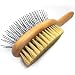 Paws Pamper Boar Bristle & Pin Brush for Dogs and Cats - Beechwood Handle (Cappuccino White)