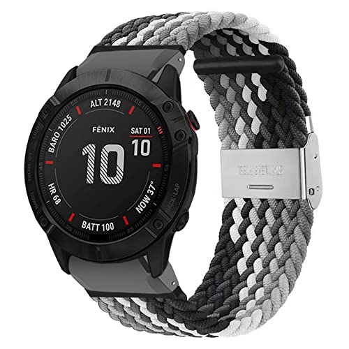 Garmin Fenix 5X strap 26 mm bracelet montre tressé nylon élastique