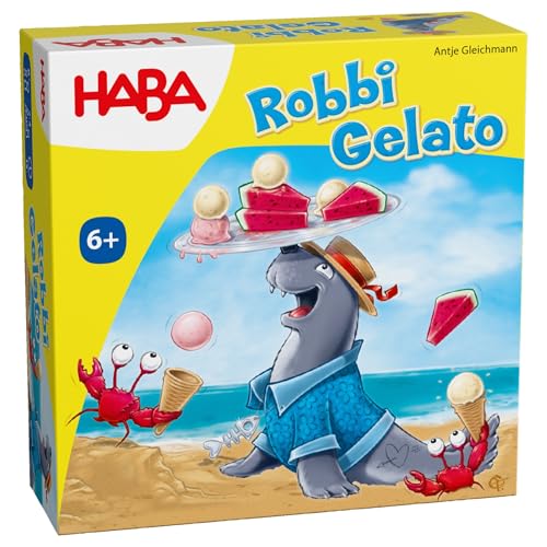 HABA Robbi Gelato - Skill Game for Children from 6 Years - Ideal for Travelling, Promotes Fine Motor Skills and Concentration - 2012195001