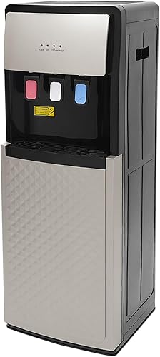 Miniatura 8 de Dispensador de agua de carga inferior, 3 temperaturas, dispensadores de agua caliente y fría para botellas de 5 galones, dispensador de agua de 5
