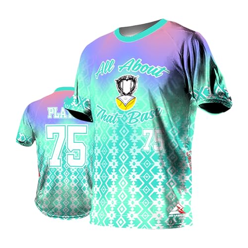 Custom Softball Softpitch Jersey Unisex Sports T-Shirts Personalized Printed Name Number for Men Women Youth Size YS-5XL (US, Alpha, Medium, Regular, Regular, All About That Base)