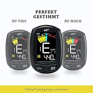 Belfort Accordeur à pince compact pour tous les instruments – accordeur universel pour guitare, ukulélé, violon, basse… - Les Beatles, Paul McCartney, John Lennon, RIngo Starr, George Harrison Belfort Accordeur à pince compact pour tous les instruments - accordeur universel pour guitare, ukulélé, violon, basse… – Image 2