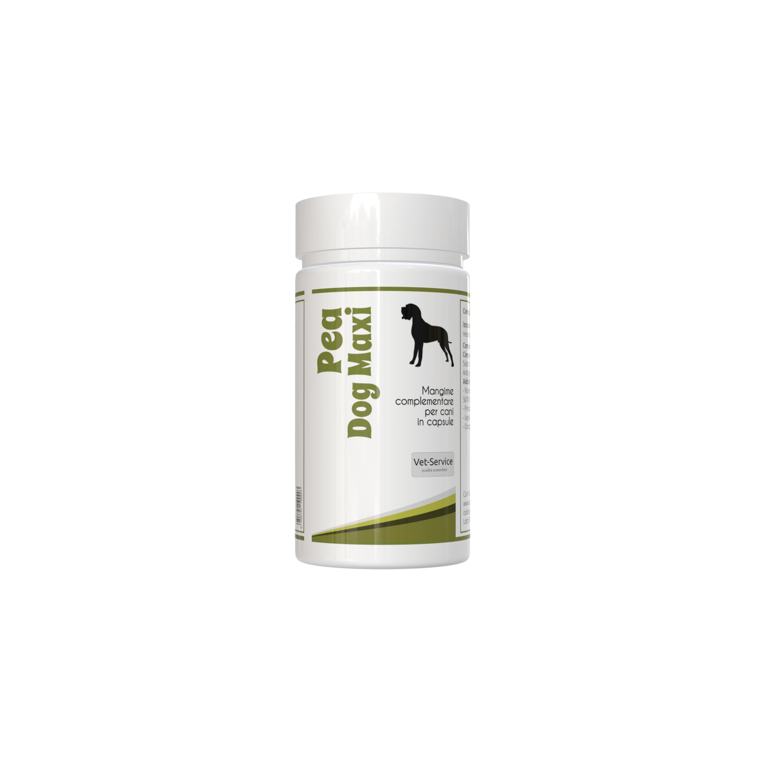Pea-Dog Maxi | 60 cps | Antidolorifico e Antifiammatorio | Integratore per cani in capsule | Supporto per Infiammazioni e Dolori Cronici, Neuropatici e a carico dei Tessuti Molli con PEA e Oleuropeina