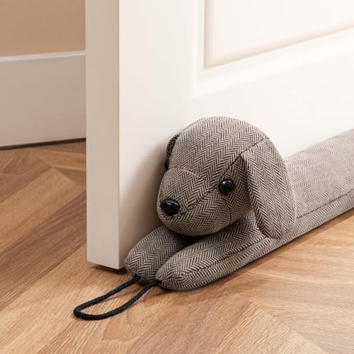 Sunolga Linen Door Draft Stopper for Bottom of Door and