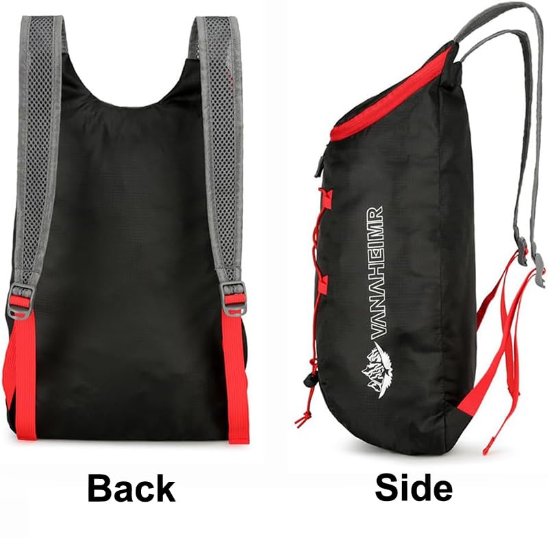 Mochila Deportiva Impermeable Ligera 10L Negra miniatura 6