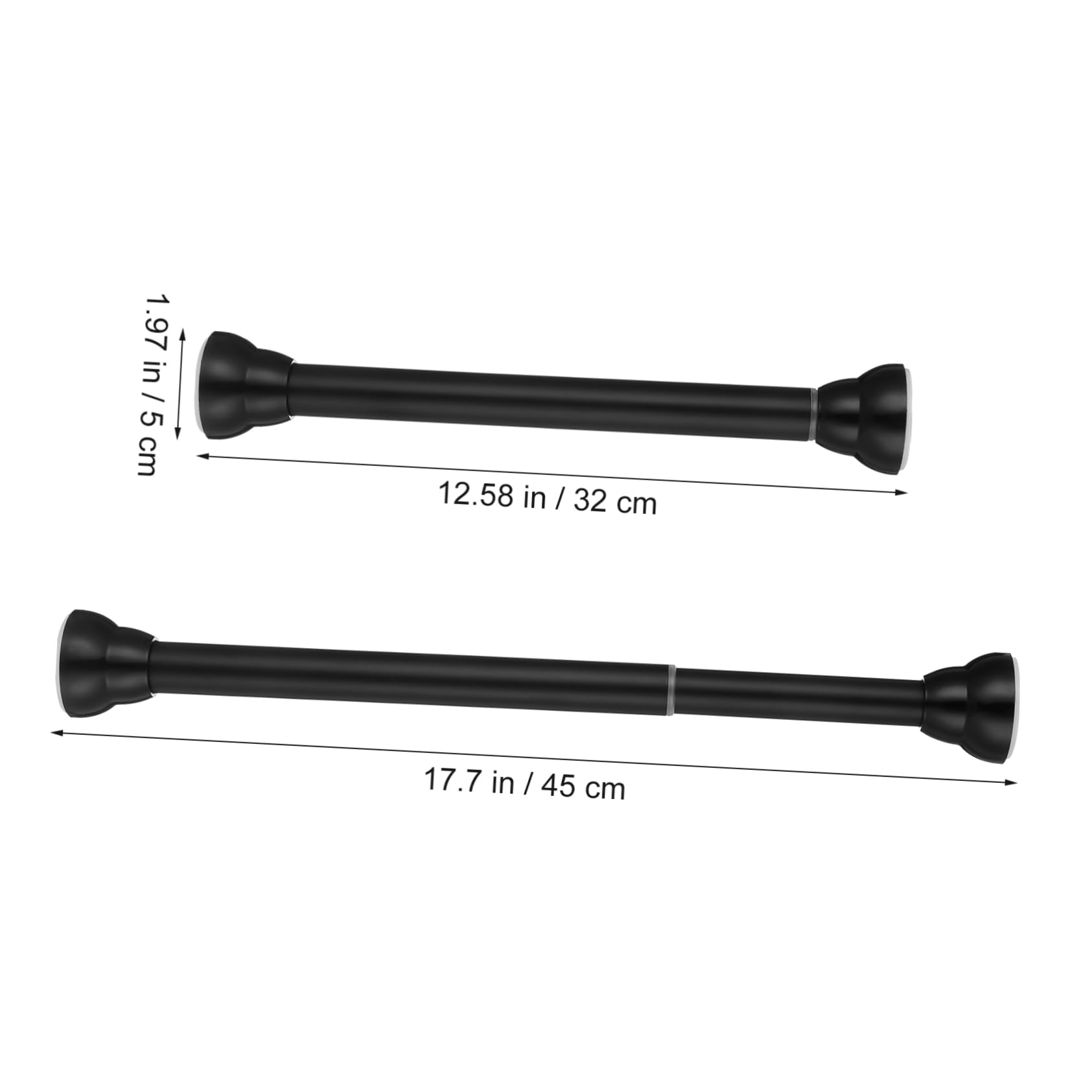 Cabilock Barra De Cortina De Ducha Perforada Tensores Para Ventanas 48 a 84 Barra De Cortina Extensible Barras De Cortina Barras De Ducha Para Baño Guía Multifunción Acero Inoxidable