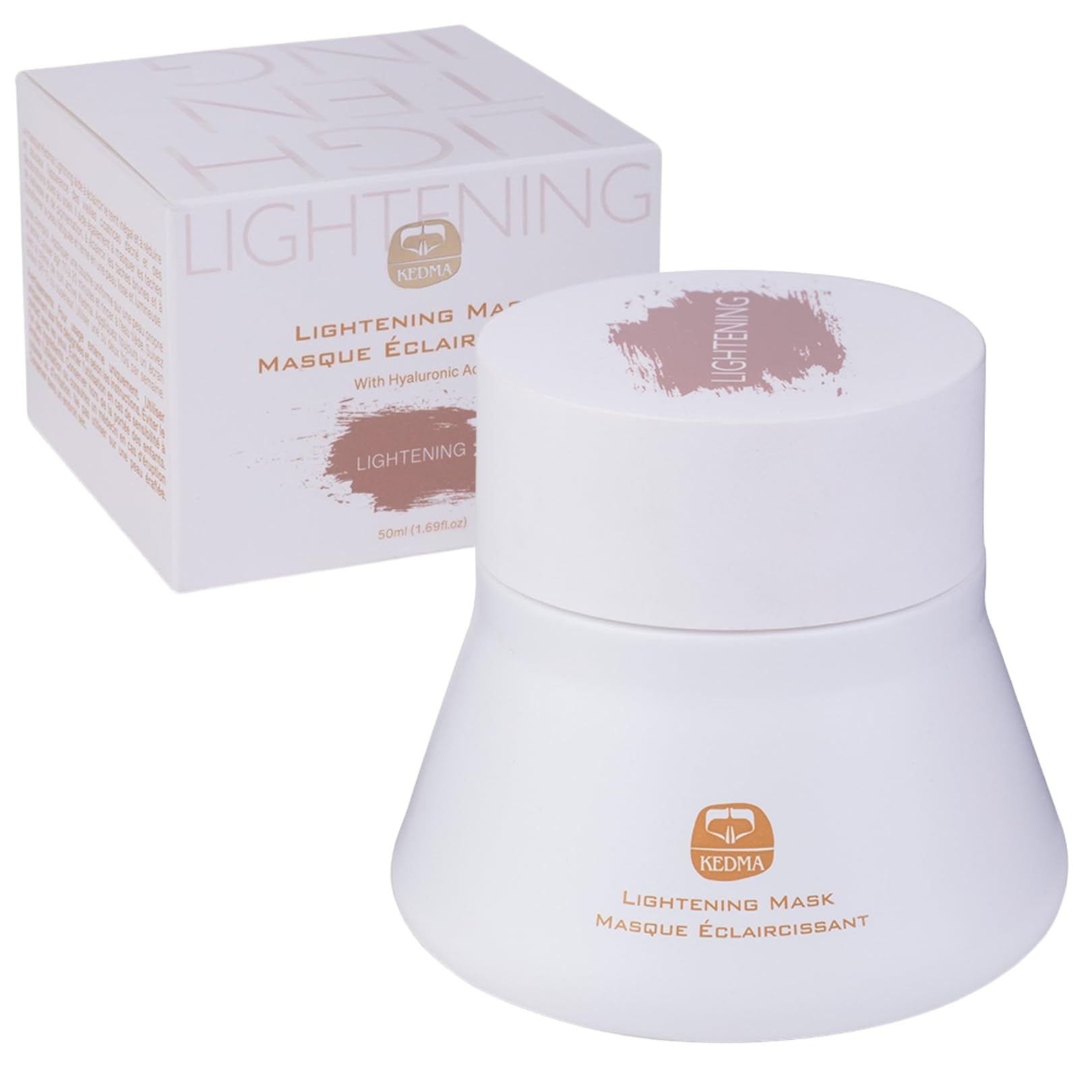 KEDMA - Mascarilla Facial Iluminadora para Piel Apagada & Manchas - 50ml | La mascarilla con caolín, ácidos de frutas y vitamina C purifica y ayuda a iluminar la piel apagada.