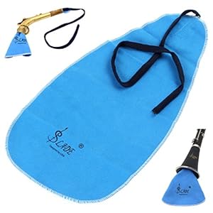 【Best Deals】OriGlam Sax Saxophone Cleaning Cloth, Saxophone Pull Through Swab Instrument Cleaner Cloth, Neck Body Tenor…