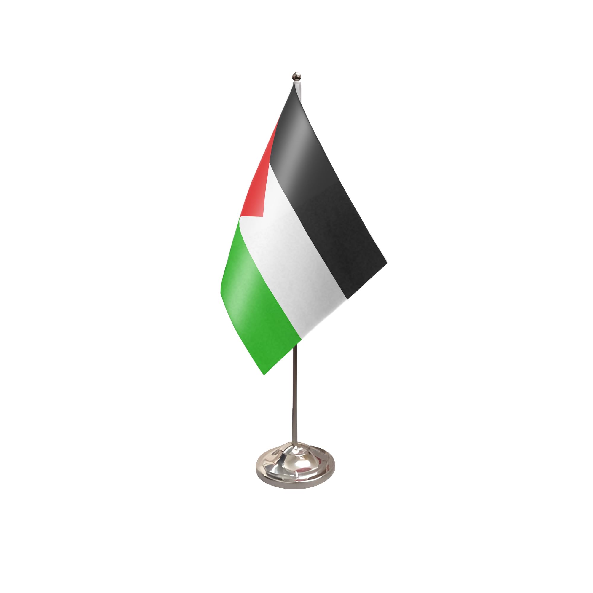 Flagtex Jordan Satin Table Flag With Chrome Pole & Base
