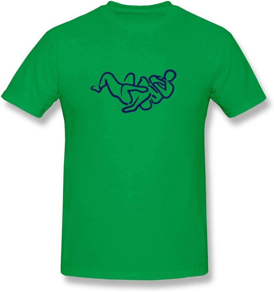 New Design Brazilian Jiu Jitsu Bjj Armbar Illustrat Tee - Male 's Tee Size XXL ForestGreen
