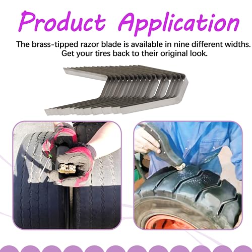 Image of Tire Groover Blade Tire Groover Regroover #8 1 /2 inch Square Standard Duty Blade New Upgrades 2024 (Set of 18)