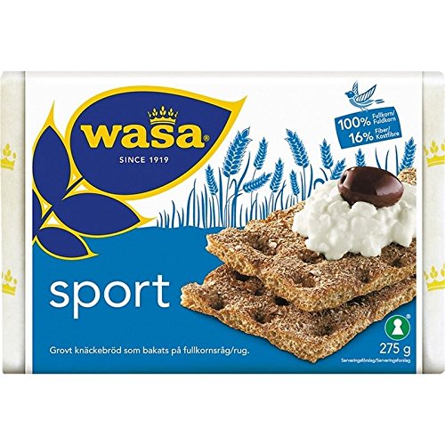 Wasa Deporte - Pan Crujiente De Centeno 275g (Paquete de 6)