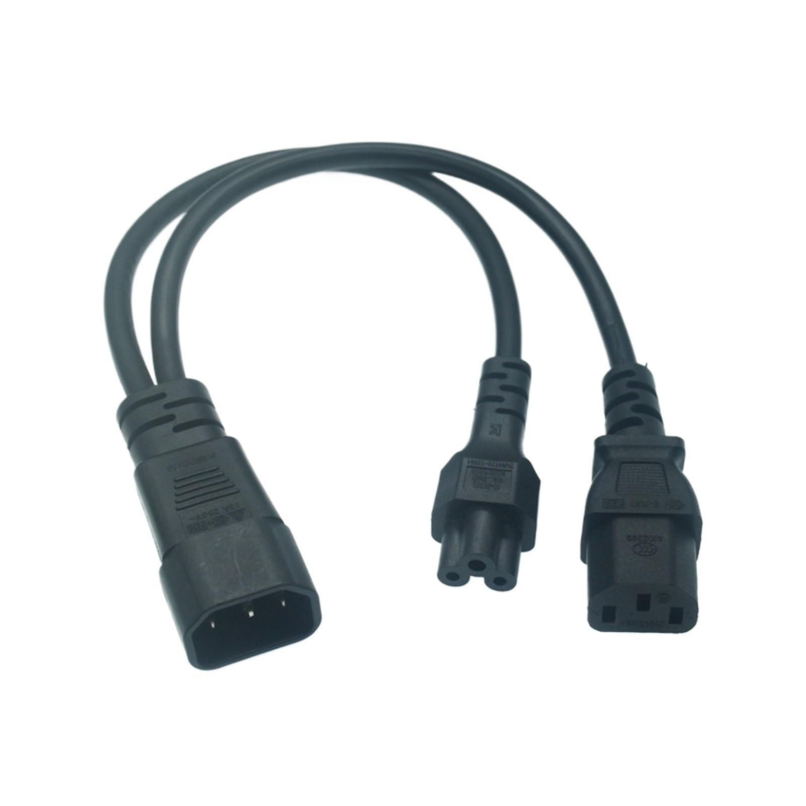 ZBLZGP Cavo di prolunga IEC 320 C14 maschio a 3XC13 femmina Y tipo splitter cavo di alimentazione, 250 V/10 A (C14-3 x C13 30 cm
