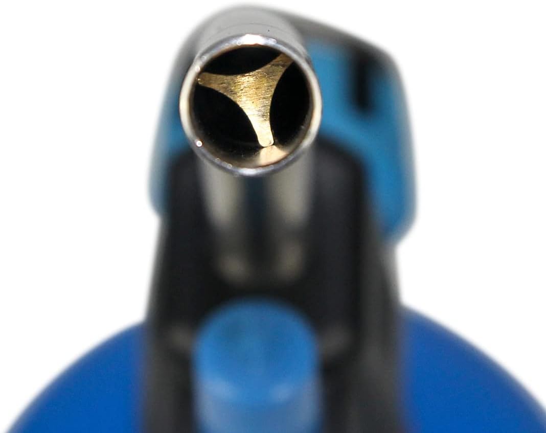 BLUEFIRE Trigger Start Gas Welding Torch Nozzle Head Full Metal Gas Knob Piezo Self Ignition Fuel by MAPP MAP PRO Propane Cylinder Soldering Brazing Triple-Point Flame