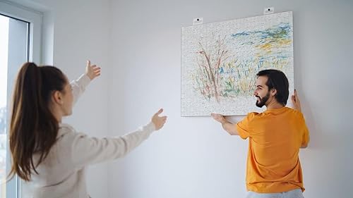 Miniatura 5 de Conserva 4 hojas de pegamento para rompecabezas de 1000 hojas, 24 hojas para desprender y pegar, hojas transparentes de ahorro de rompecabezas sin