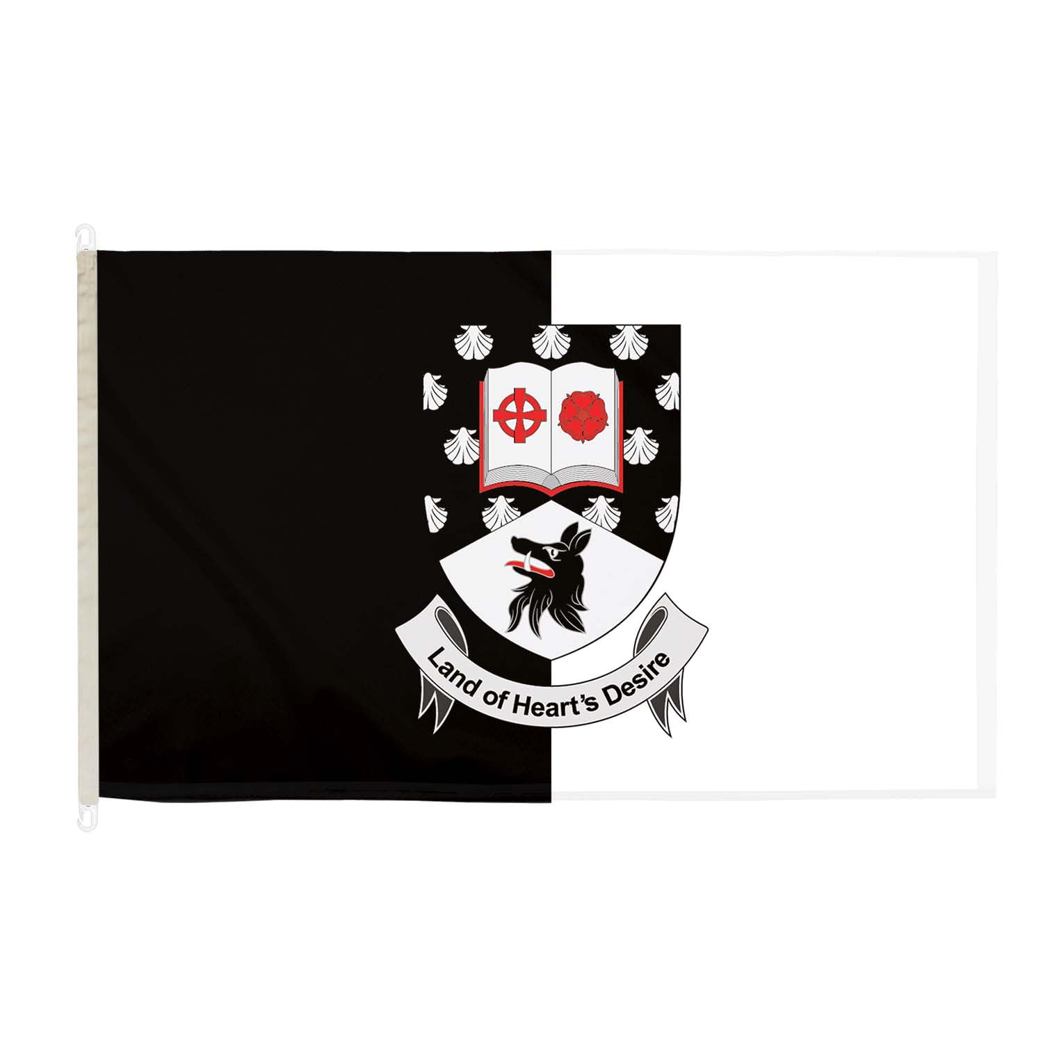 DuraFlag Sligo Flag Premium Quality With Clips Reinforced Stitching Suitable For Flagpoles 150cm x 90cm Marine Grade Polyester Weatherproof Fade Resistant Indoor Outdoor Sligo County Flag