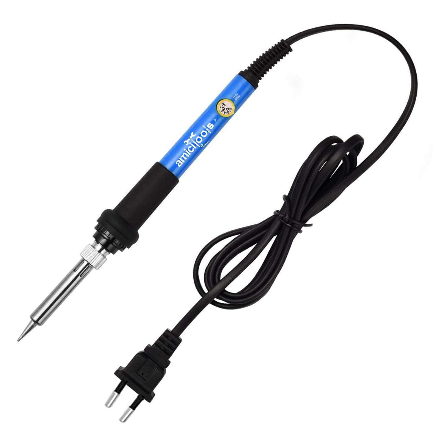 amiciTools Soldering Iron with 200~450°C Adjustable Temperature Range 60W (Without Bits), 220VAC