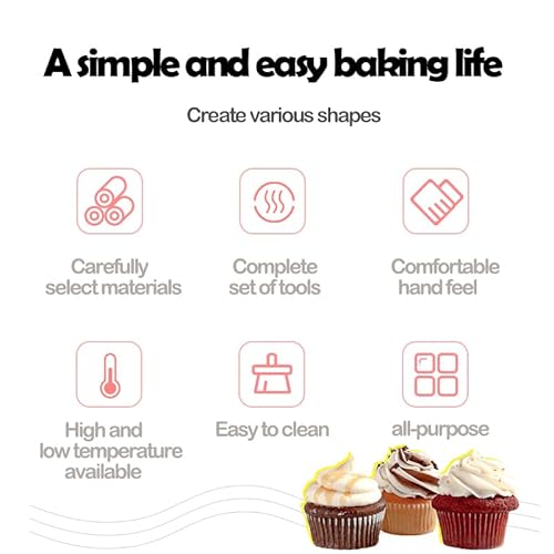 image for AISARCH 48-Piece Numbered Piping Tips, Cookie Icing Tips, Cookie Decor