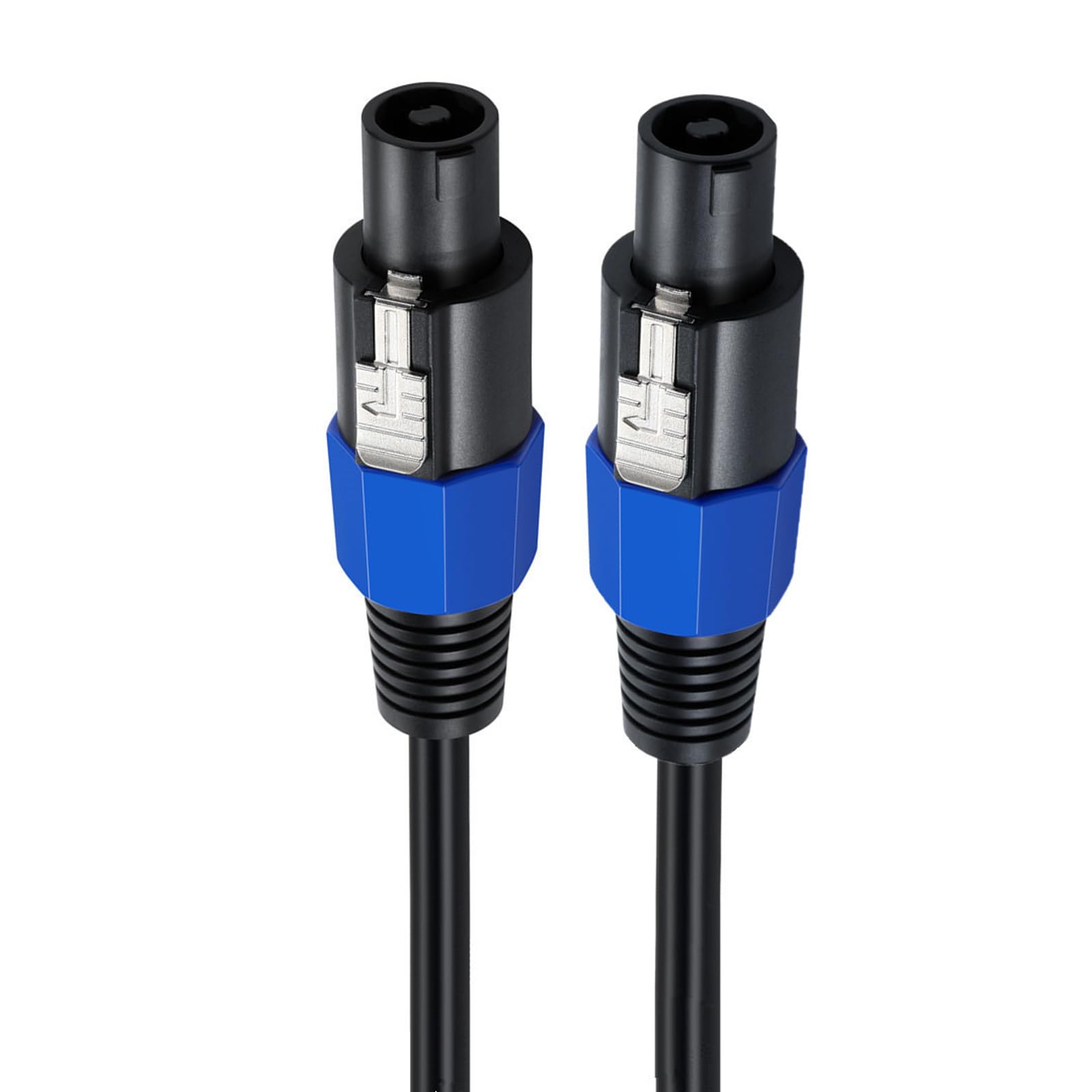 Cavo Speakon-Speakon, Cavo di Collegamento per Altoparlanti Maschio-maschio con Twist Lock, Plug & Play per Monitor da Palco, Subwoofer, Amplificatore di Potenza (25FT)