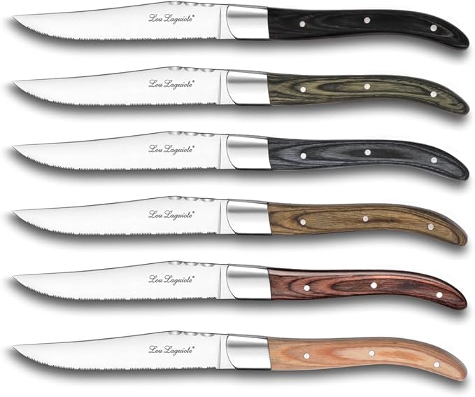 Laguiole テーブルナイフセット 6本 Laguiole en Aubrac Luxury Steak/Table Knives 6-Piece Set with