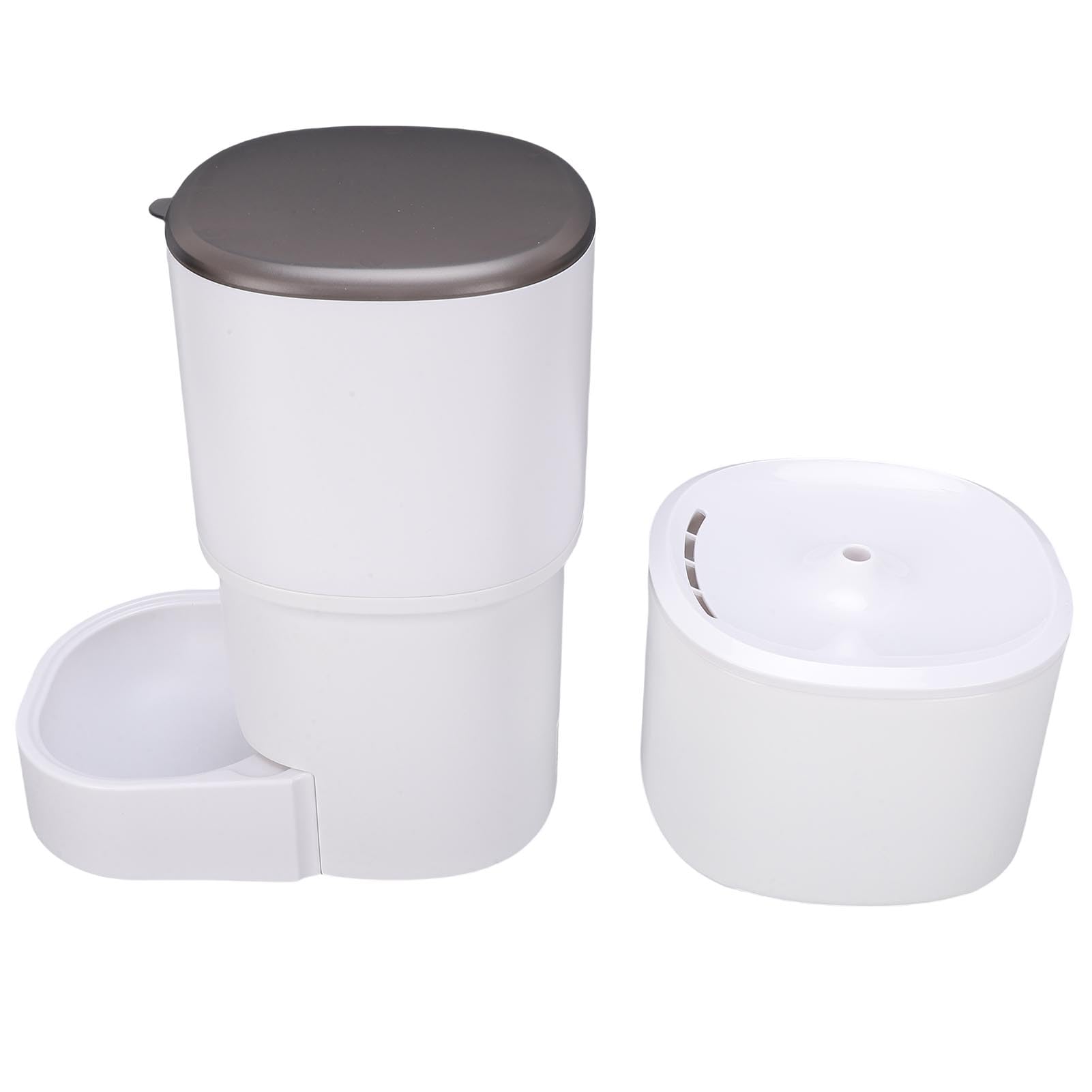 Cryfokt Distributeur de Croquettes Intelligent avec WiFi, Gamelle Double