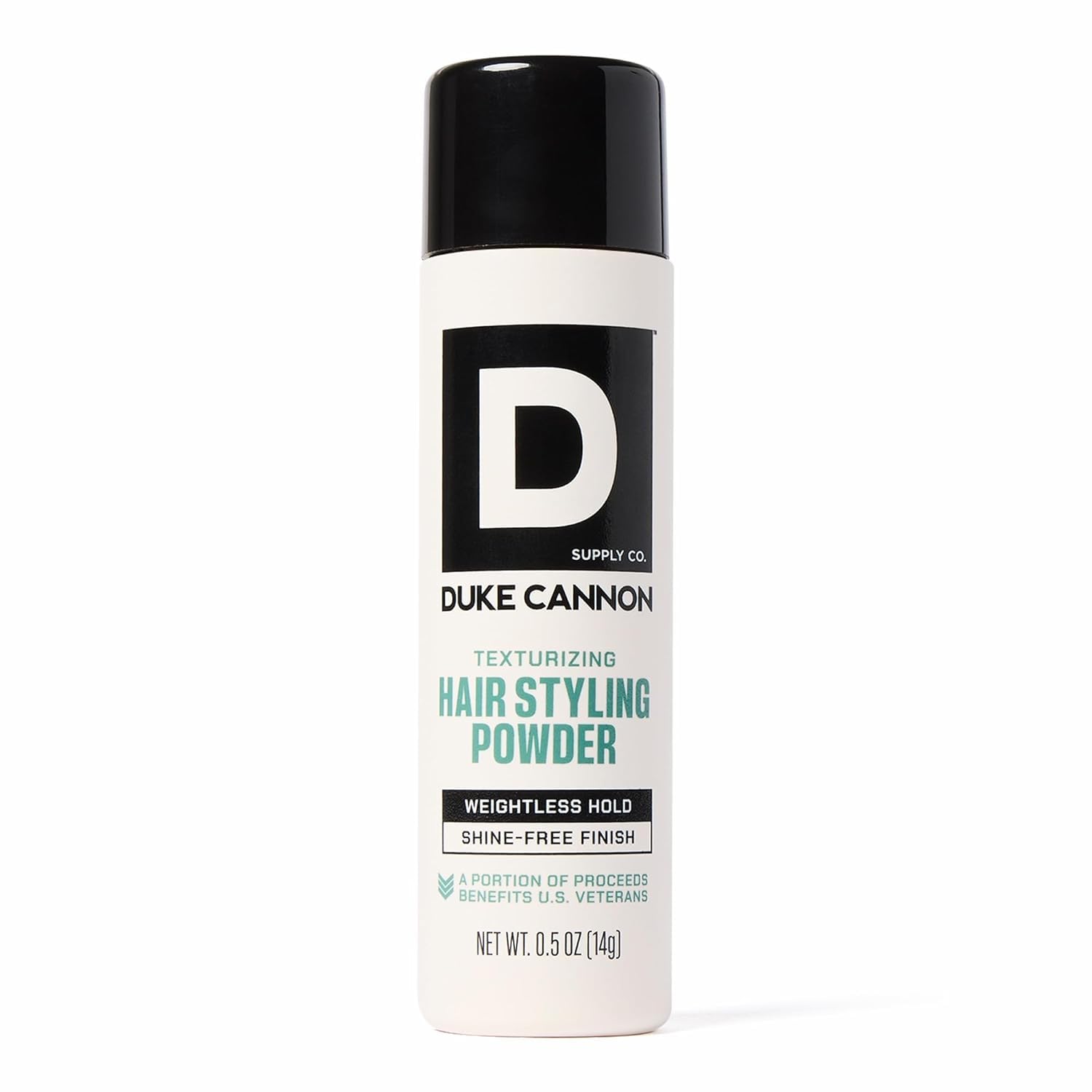 Duke Cannon Supply Co. Styling Powder for Men – Lightweight Texture Powder for Volume & Matte Finish, Non-Flaking, Long-Lasting Hold for Short to Medium Hair, Weightless Grooming Formula 0.5 oz