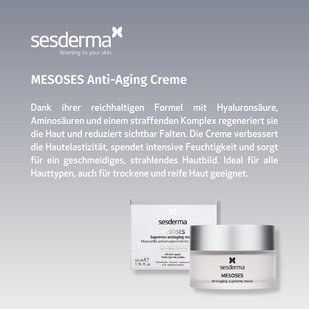 SESDERMA MESOSES Intensive Gesichtscreme 50 ml Für Trockene Und Reife Haut