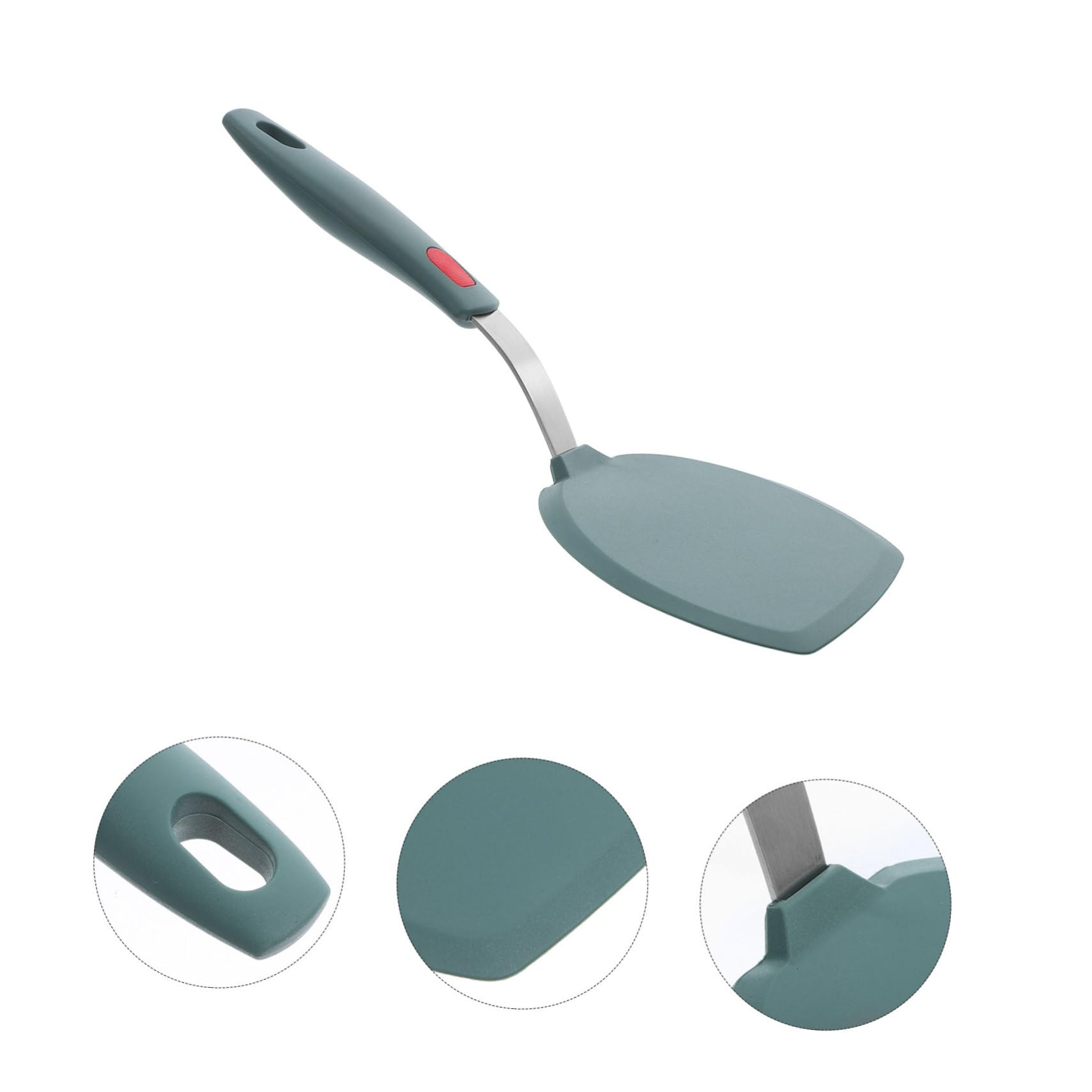 PRETYZOOM 4 Pezzi Spatola al Silicone spatole da Cucina in Silicone Resistente al Calore Livello Alimentare Gel silice Verde Scuro