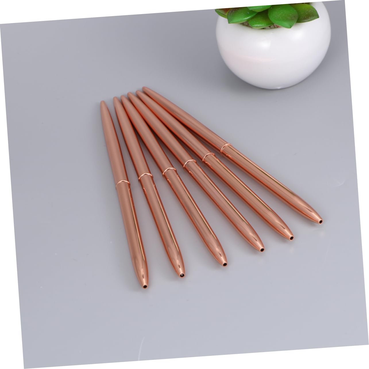 NUOBESTY 18pezzi Penne Sfera Metallo Con Testa Doppia Rotante Penne Blu Leggere Per Scuola e Ufficio Elegante Rosa Per Uso Quotidiano e Regali