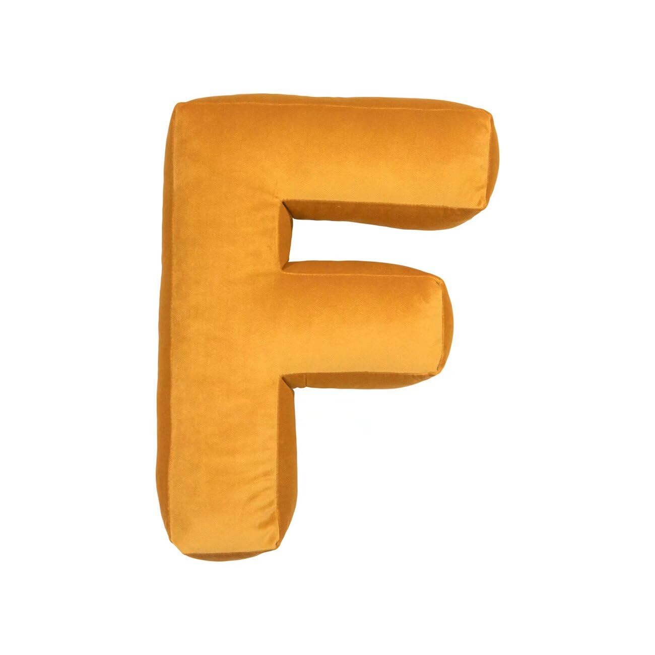 Wadser Letter Throw Pillow Velvet Alphabet Pillow Cushion Room Decor Home Decorations Yellow Letter F