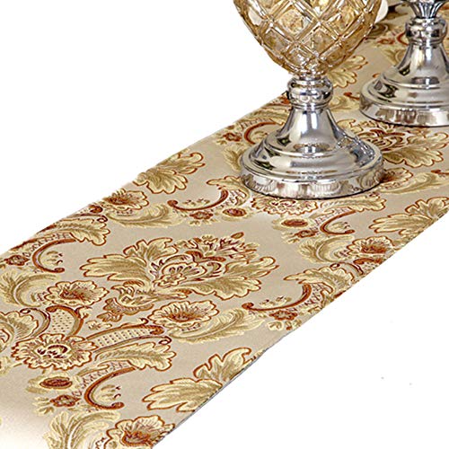 Ozxchixu European Jacquard Fabric Multi-Tassels Table Runner thumb #2