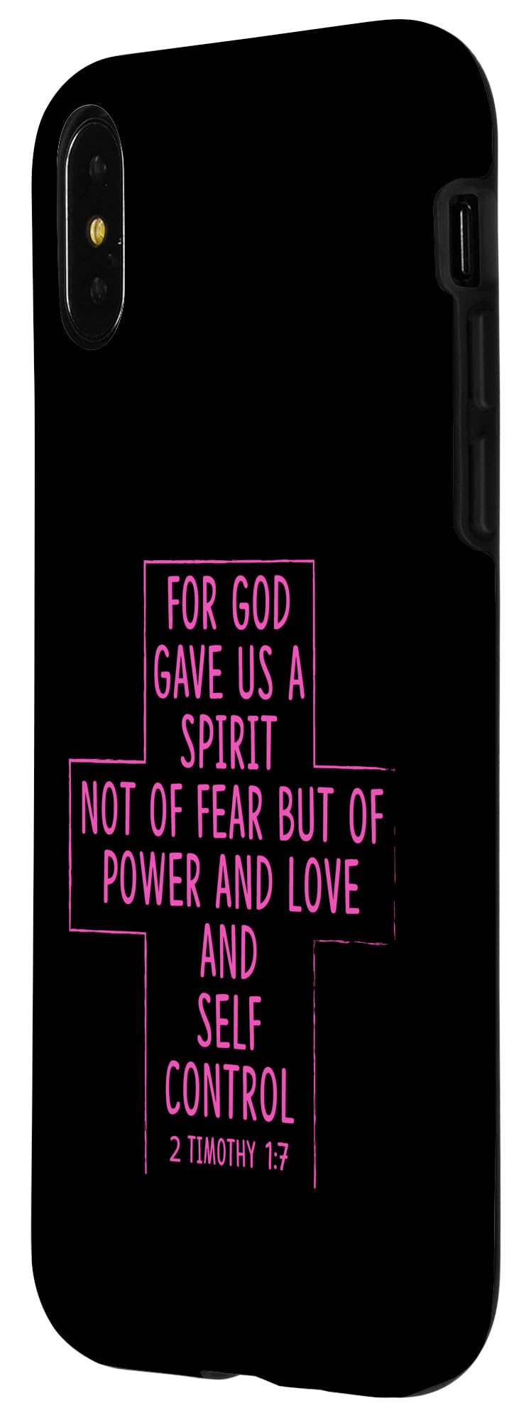iPhone X/XS For God Gave Us A Spirit Not Of Fear But Of Love Self Case - Image 2