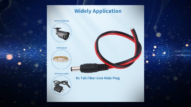 20-Pack DC 5.5x2.1mm Male Barrel Power Plug Connectors - For CCTV, Electronics, DIY Projects
