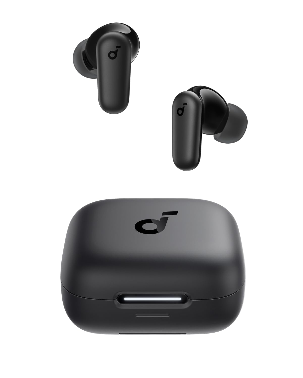 Soundcore Ecouteurs Bluetooth sans Fil P30i by Anker, Écouteurs sans Fil Reduction de Bruit Forte et Intelligente, Basses Puissantes, 45H d'autonomie, Étui 2-en-1 et Support pour téléphone, IP54