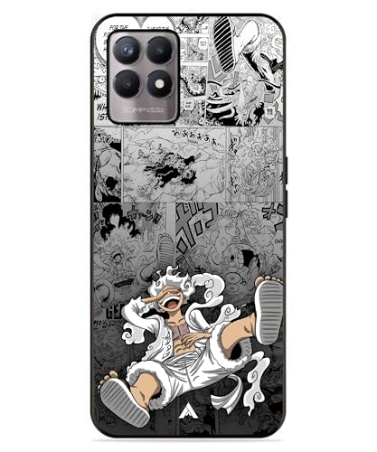 Image of Premium Anime 2 Case for Realme 8i (Glossy Finish) Soft-Touch Metal TPU Back Cover, Shockproof, Designer, Aesthetic Mobile Phone Case