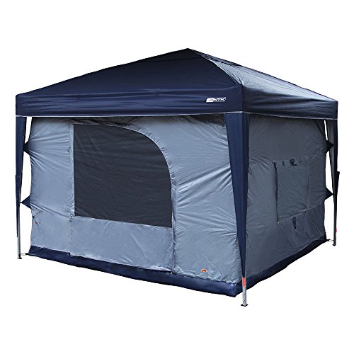 NTK, Barraca para Gazebo 3x3m em Poliéster Impermeável, para Acampamentos e Eventos, Transform, Cinza e Preto