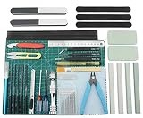 BXQINLENX Professional 38 PCS Gundam Model Tools Kit Modeler Basic Tools Craft Set Hobby Building To