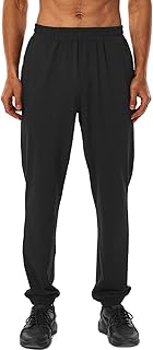 34"/36" Inseam Tall/Extra Tall Mens Jogger Sweatpants Zipper Pockets Workout Pants with Elastic Cuffs