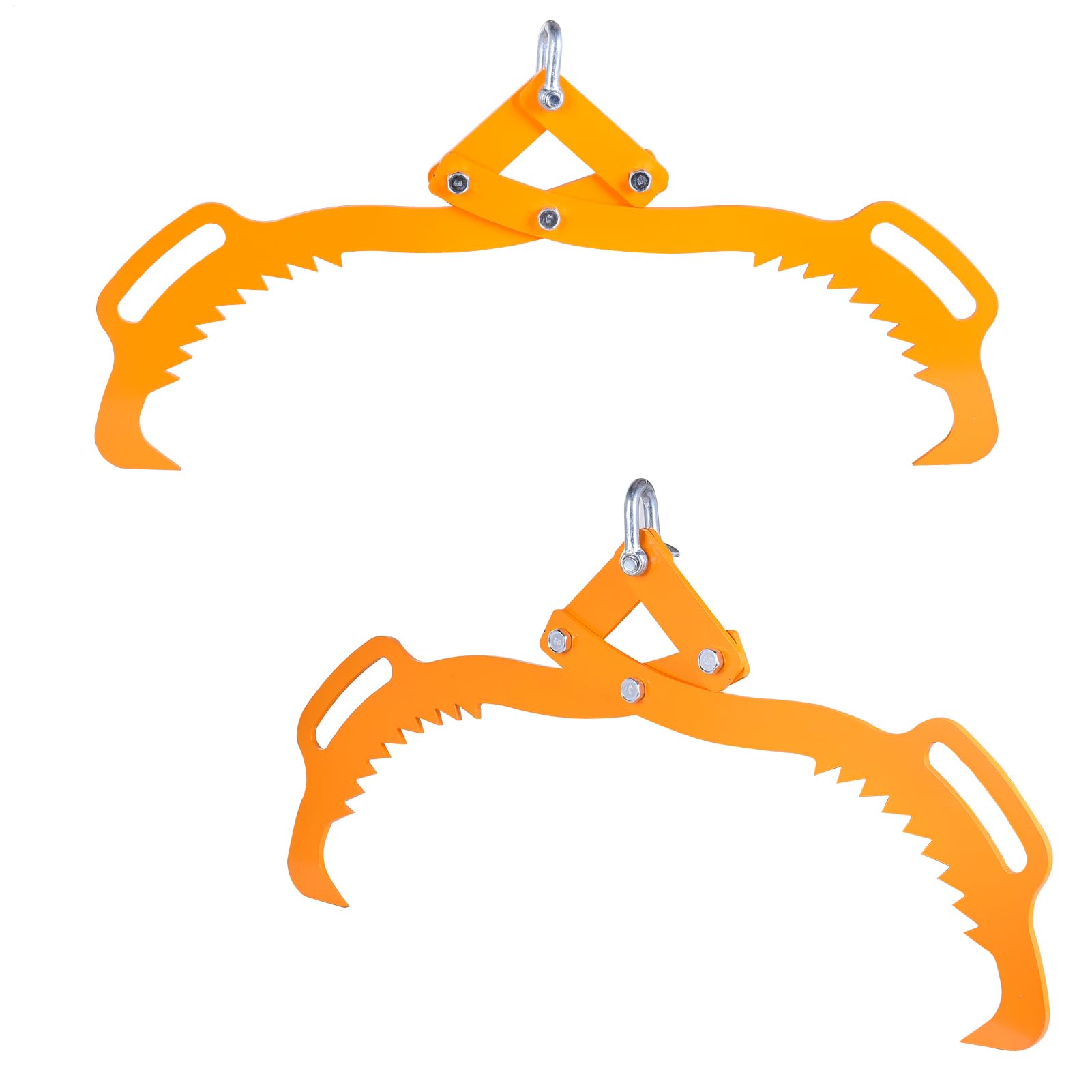 Graple de registro, Log Tongs para Tractor Grabador de troncos de 30 | Capacidad de carga de 3307 lb Hook de garra de madera, herramienta de registro de servicio pesado para t