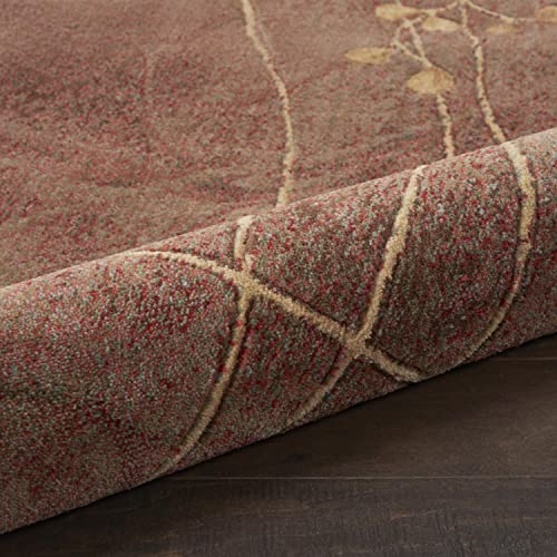 Nourison Somerset Rustic Multicolor 5'3" X 7'5" Area-Rug, Easy-Cleaning, Non Shedding, Bed Room, Living Room, Dining Room, Kitchen (5X7) #TOP6