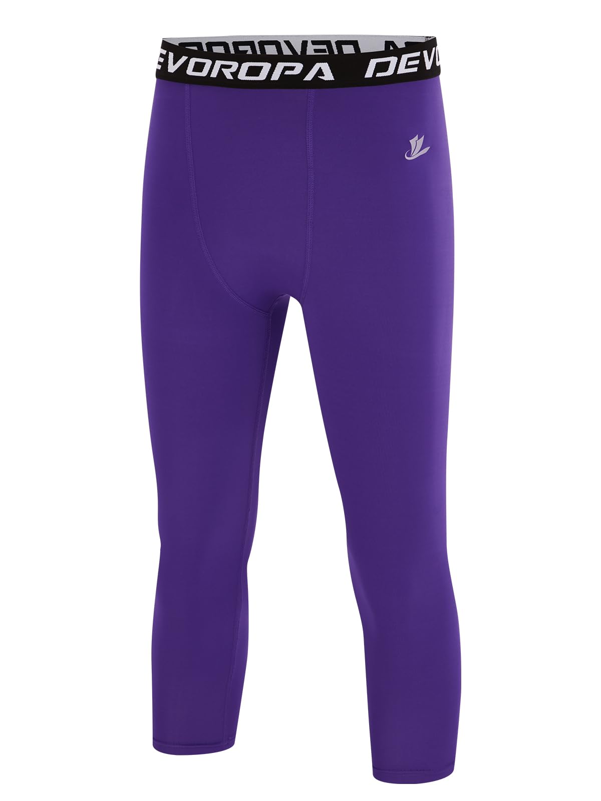 DEVOROPA Boys Leggings Youth Compression Pants Sports Tights Basketball Football Baseball Soccer Baselayer Slim/Regular/Husky