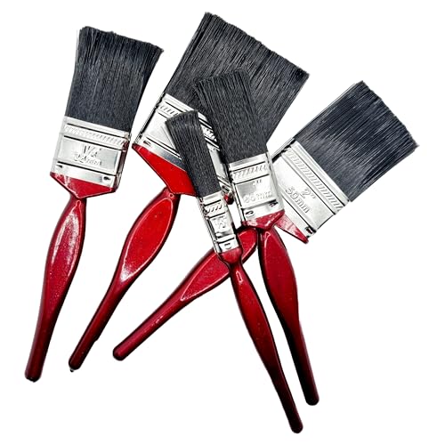 Kanta 5pc Professional Paint Brushes with No Loss of Bristle Paintbrush Heads Different Sizes Studio Craft & Technique for Decorator Paint brush set
