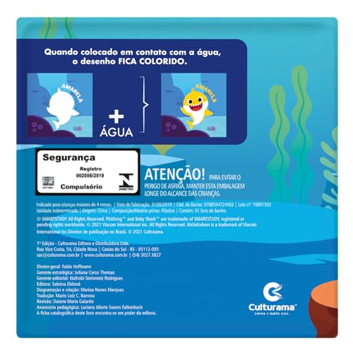 Livro de Banho Mágico - Baby Shark - Cores