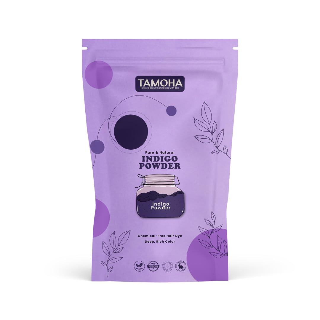 Indigo Powder for Hair | 100gram | 100% Pure Natural Indigo Leaf Powder | Herbal Hair Color | Chemical Free-picture-20