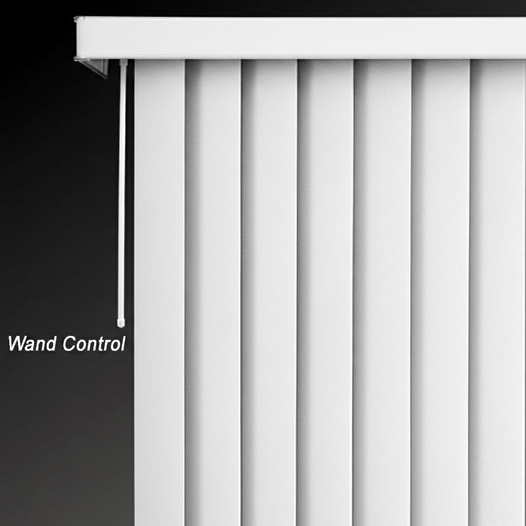 Vertical Blind Headrail Replacement Track – Custom Size to Your Size - Stack, and Control Type - Complete with Metal Brackets and Hardware (71 inches)