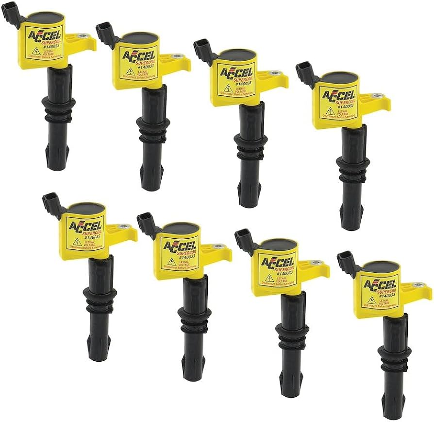 Amazon.com: ACCEL 140033-8 SuperCoil Ignition Coil - Yellow - 8