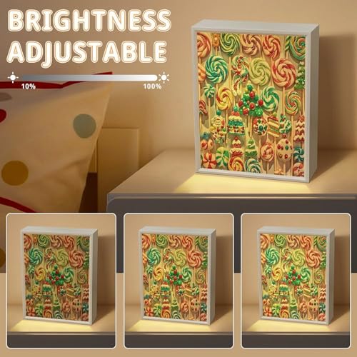 Espejo de tocador LED con tres modos de iluminación regulable de Navidad 6